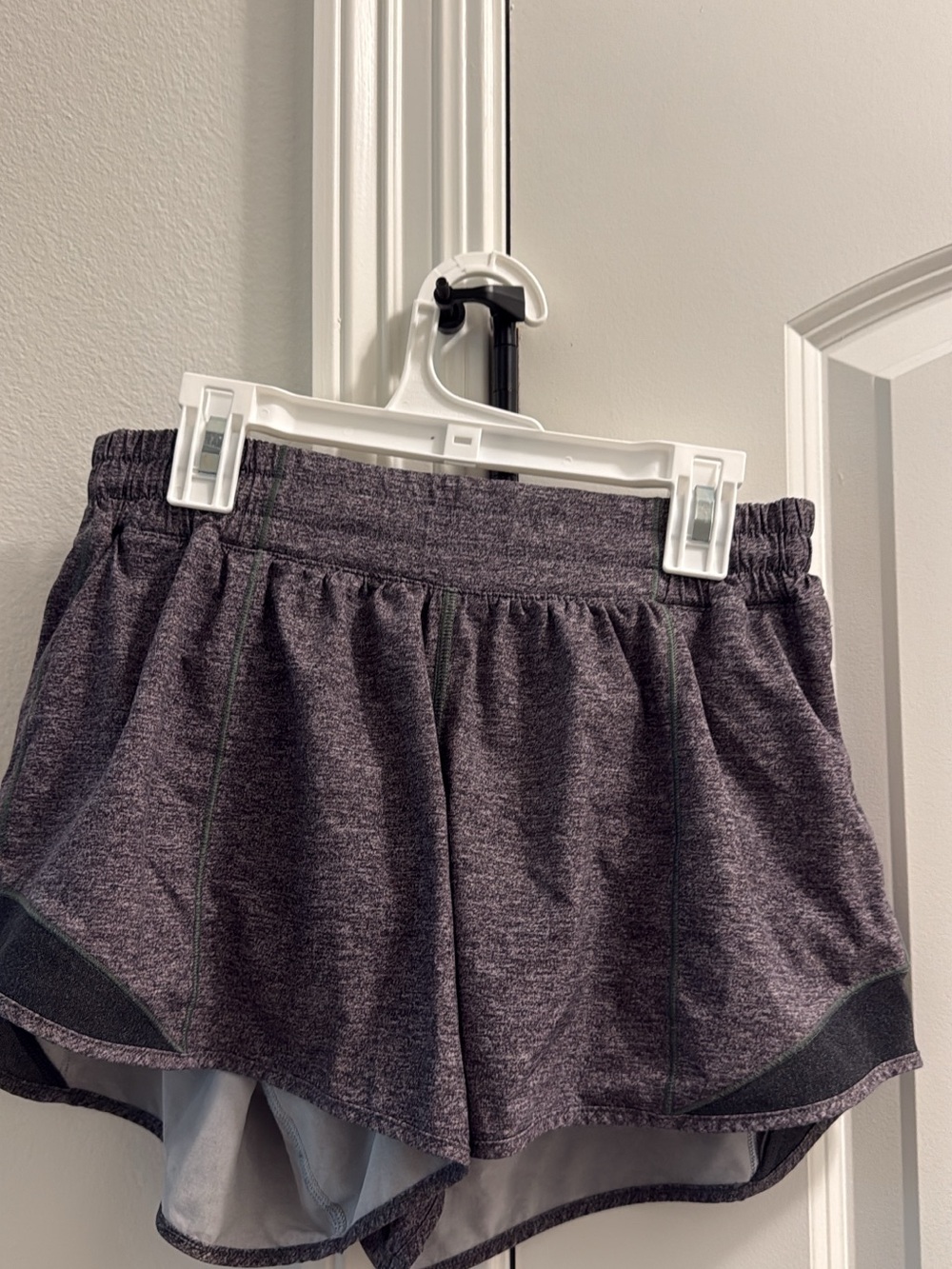 lululemon athletica Heathered Charcoal Athletic Shorts
